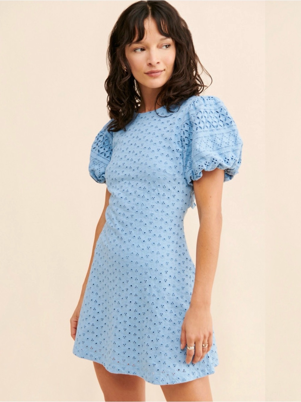 Free People Apricot Rose Mini Dress: Size S